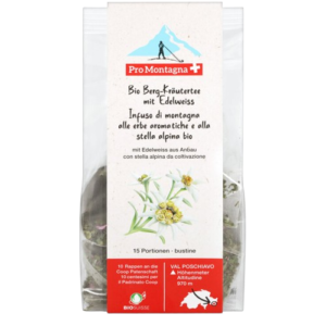 Pro Montagna Mountain Bio Herbal Tea with Edelweiss 15 Bags