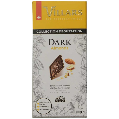 Villars Dark Almonds (100g)