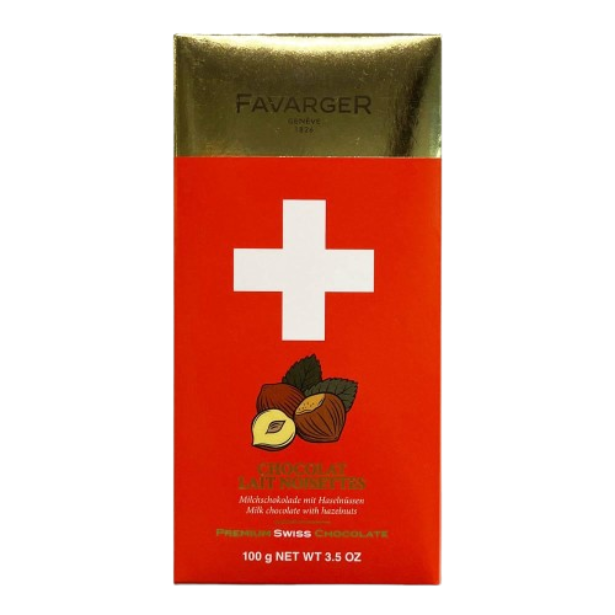 Favarger Chocolat Lait Noisettes (100g)