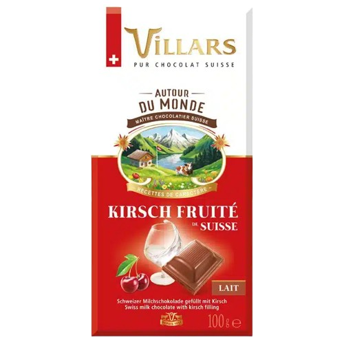 Villars Kirsch Fruits de Suisse Lait (100g)