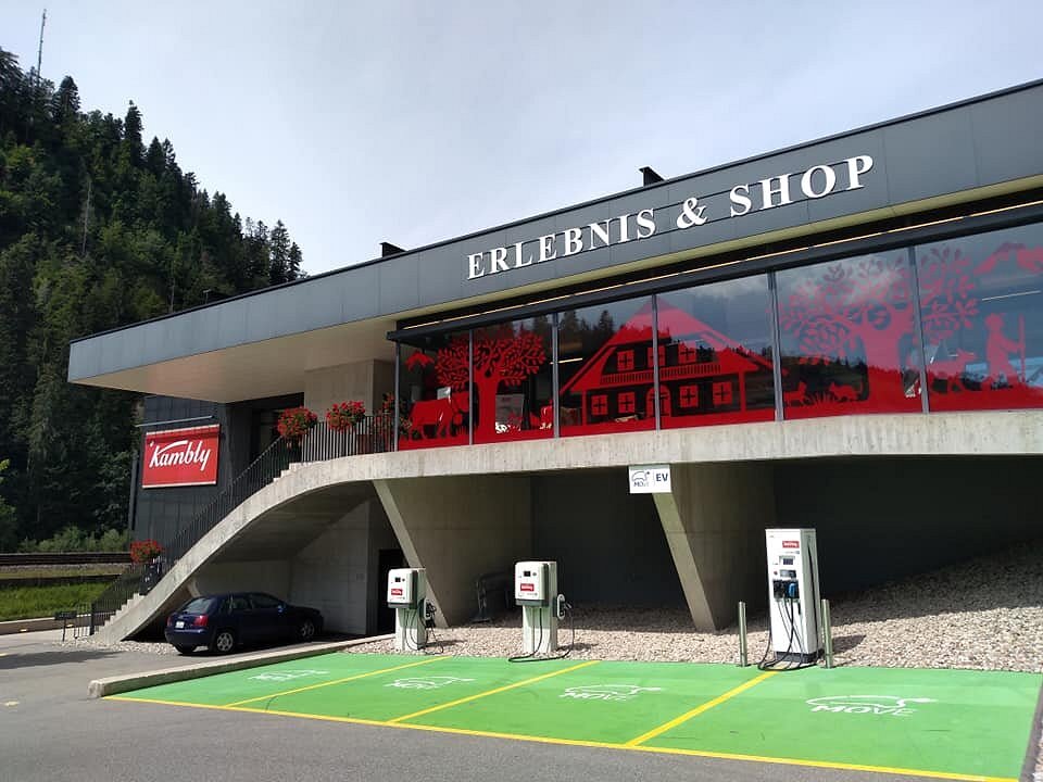 Entrance to Kambly Erlebnis and its shop