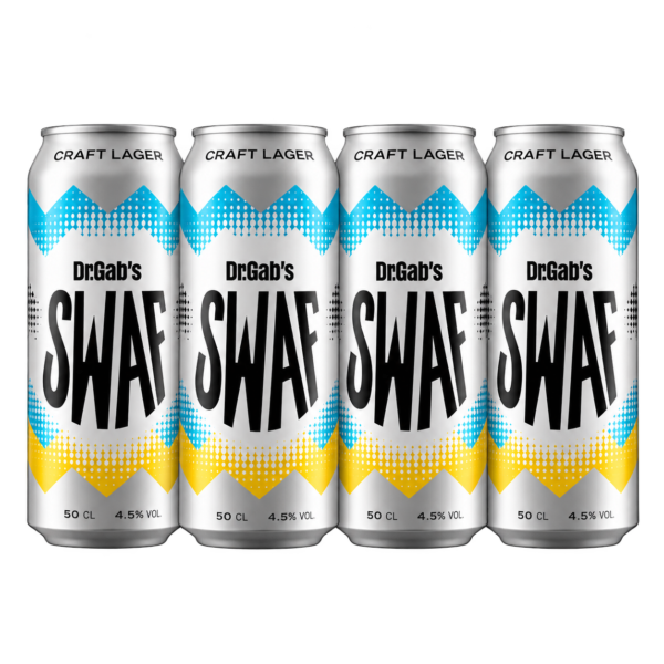 Dr. Gab's SWAF Swiss Craft Lager 4 x 500ml cans